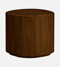Blair Side Table Walnut - The Blair Side Table brings a touch of quirkiness to your living space with its bold island-like shape and floating