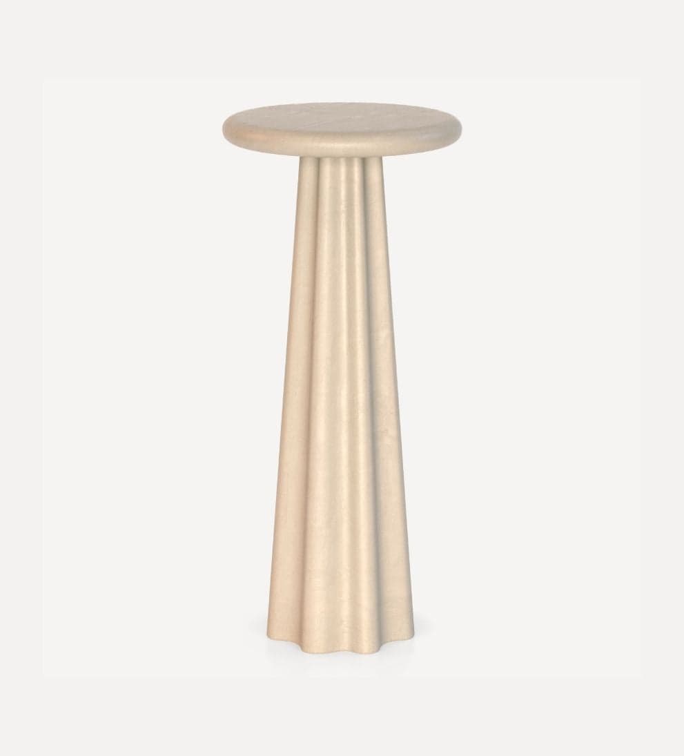 Hudson Side Table - Soft and sculptural in design, the Hudson Side Table can be used for holding your favorite drink or objet d¡¯art. - Cast from
