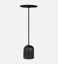 Abigail Cocktail Table - Our petite Amy Cocktail Table features a sculpted, cast steel base finished with a sandblasted texture. - A dark oil finish