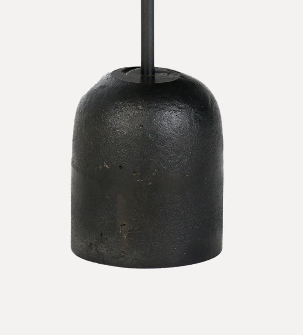 Abigail Cocktail Table - Our petite Amy Cocktail Table features a sculpted, cast steel base finished with a sandblasted texture. - A dark oil finish