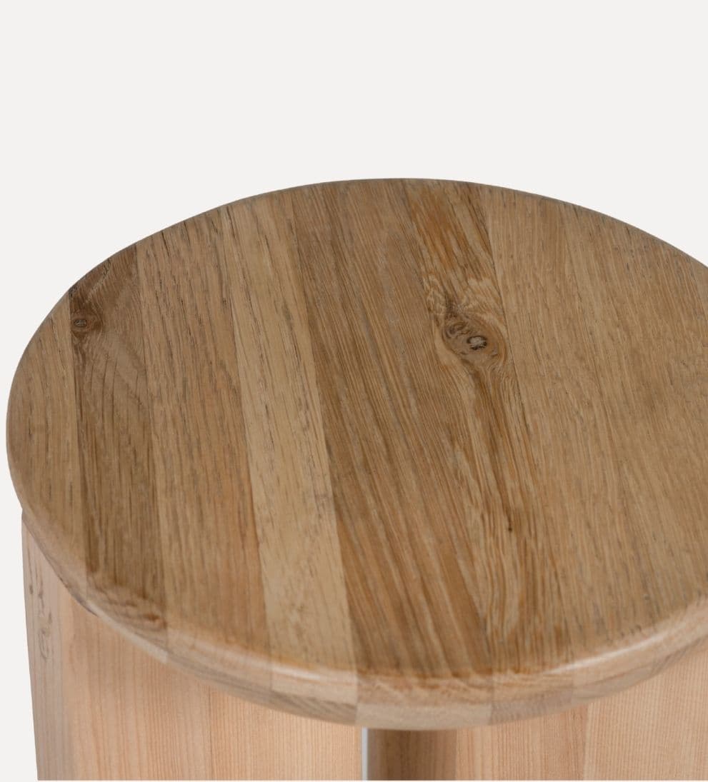 Betsy Side Table - Crafted from FSC Certified Oak Wood, this table is given a wirebrush and water based finish to highlight the grain. - Bold, yet