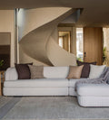 Holly Sculptural Sectional - Dimensions: 120 L x 42 D x 30¡± H | Chaise Length: 84 | Seat Height: 18 | Seat Depth: 29.5 | Arm Height: 30 | Arm Width