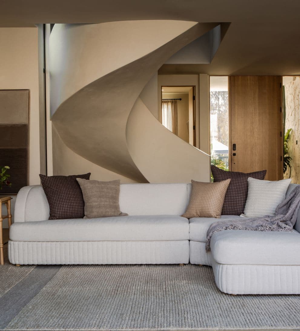 Holly Sculptural Sectional - Dimensions: 120 L x 42 D x 30¡± H | Chaise Length: 84 | Seat Height: 18 | Seat Depth: 29.5 | Arm Height: 30 | Arm Width