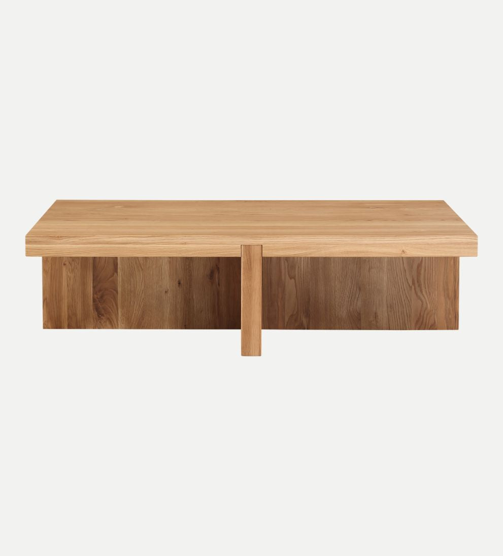 Fae Coffee Table - The Fae Coffee Table showcases natural beauty of solid white oak. - Each component is thoughtfully joined and shaped to create a