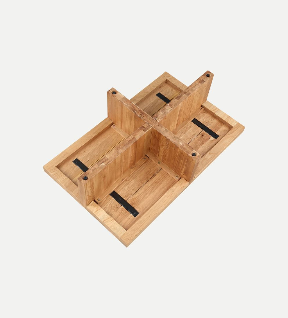 Fae Coffee Table - The Fae Coffee Table showcases natural beauty of solid white oak. - Each component is thoughtfully joined and shaped to create a