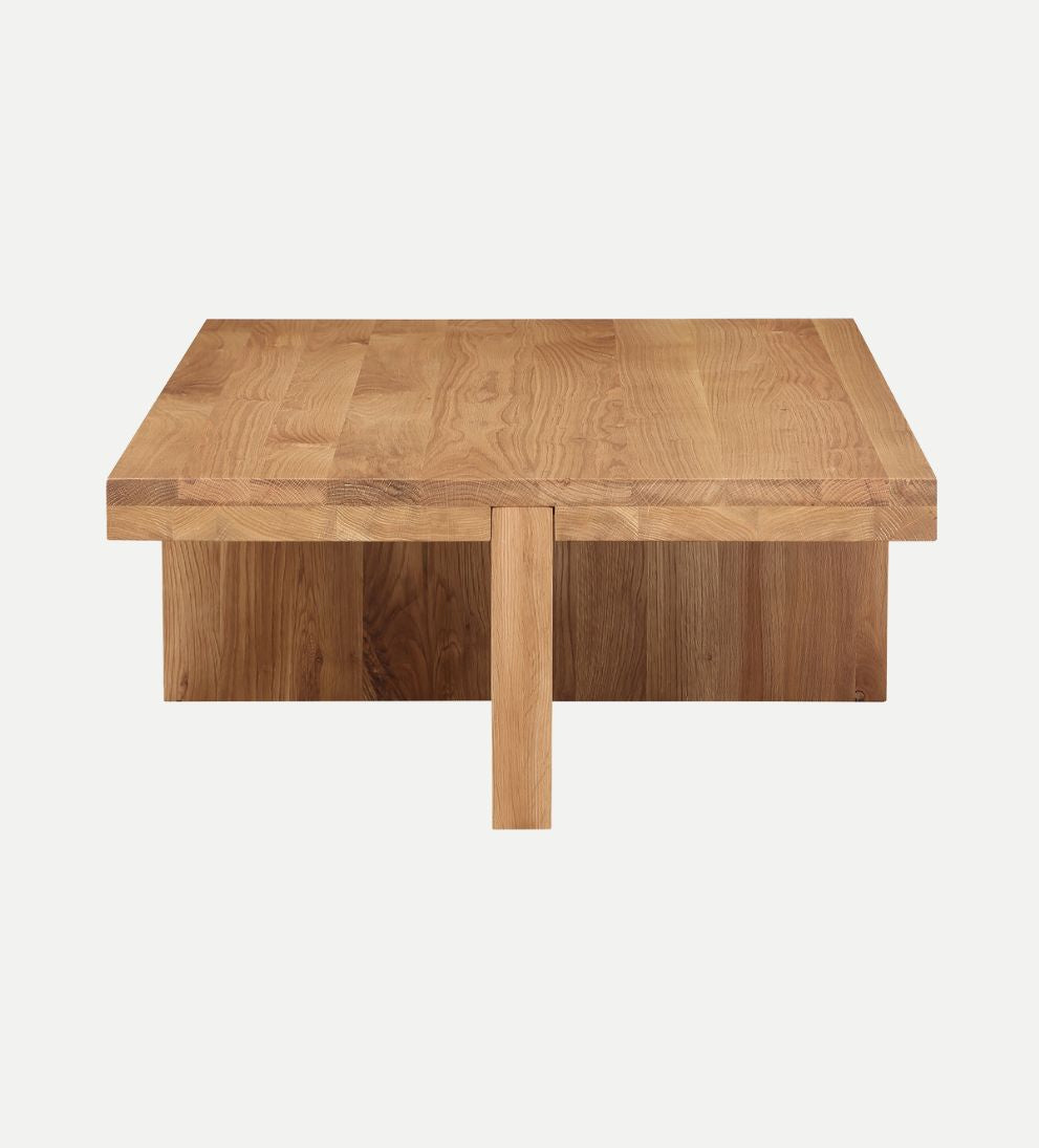 Fae Coffee Table - The Fae Coffee Table showcases natural beauty of solid white oak. - Each component is thoughtfully joined and shaped to create a