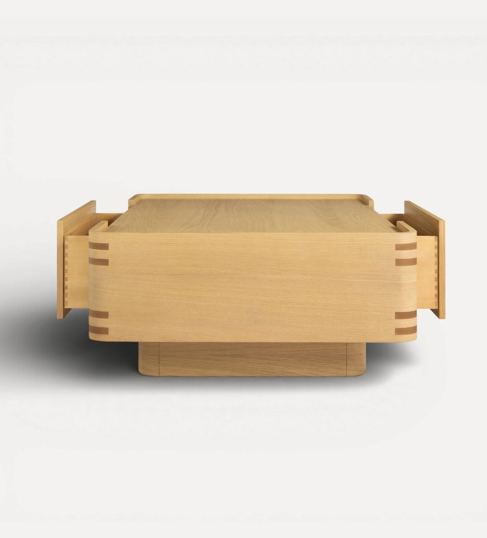 Astrid Coffee Table - Dimensions: 56 L x 36 W x 17 H |?Weight: 164 lbsThe Astrid Coffee Table is a study in quiet confidence¡ªstructured yet inviting
