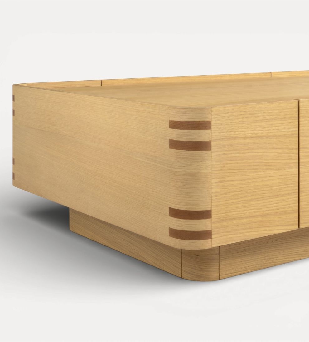 Astrid Coffee Table - Dimensions: 56 L x 36 W x 17 H |?Weight: 164 lbsThe Astrid Coffee Table is a study in quiet confidence¡ªstructured yet inviting