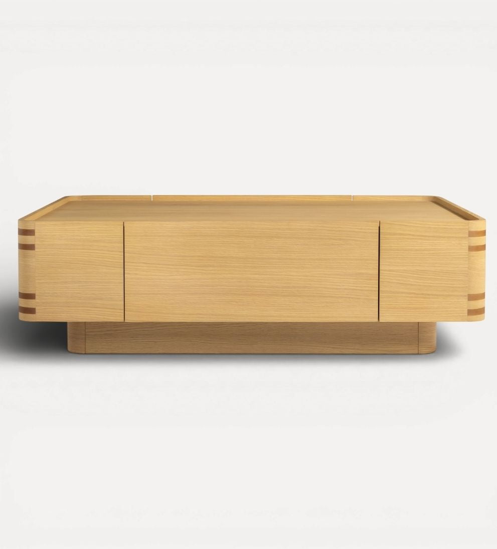 Astrid Coffee Table - Dimensions: 56 L x 36 W x 17 H |?Weight: 164 lbsThe Astrid Coffee Table is a study in quiet confidence¡ªstructured yet inviting