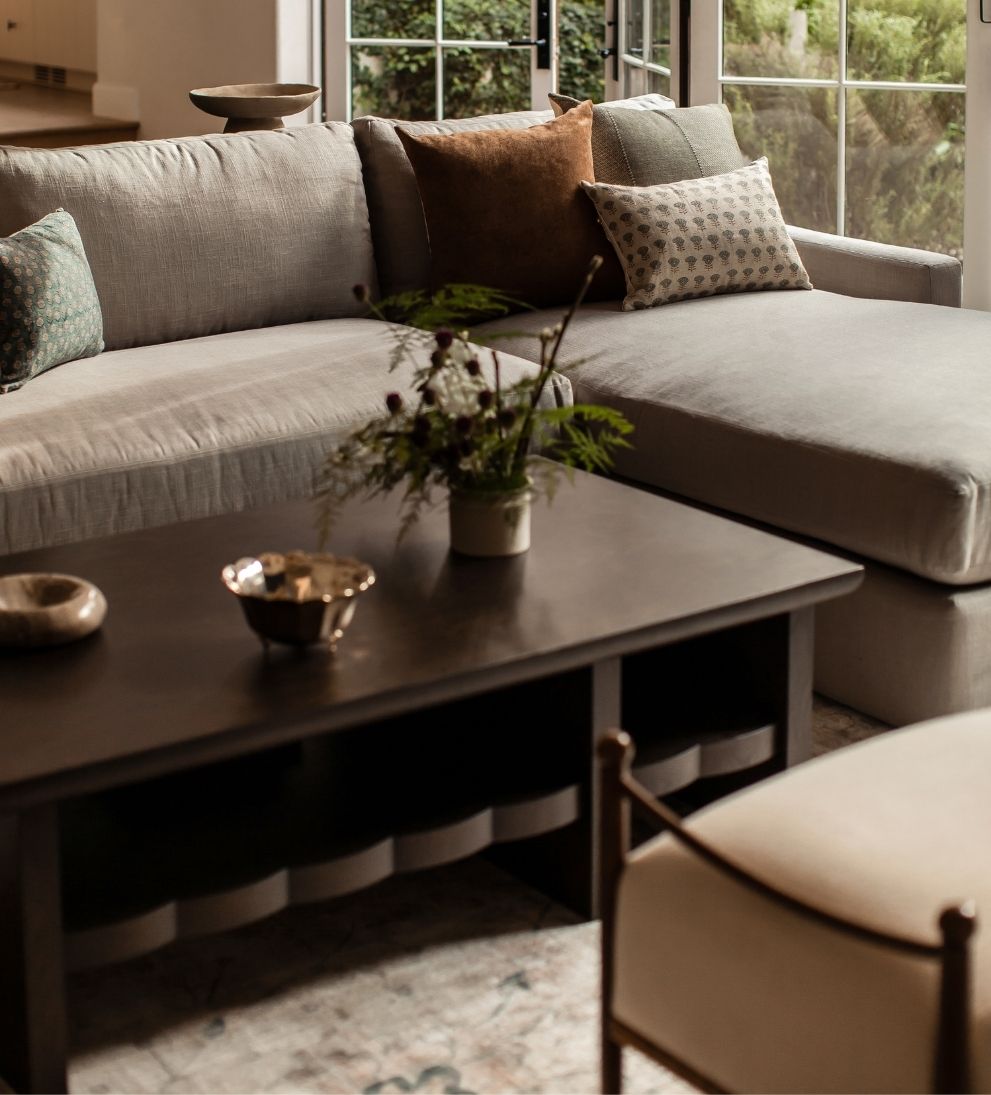 August Coffee Table - Dimensions: 54 L x 32 W x 17 H | Shelf Height: 7.08 | Weight: 137 lbsThe August Coffee Table brings depth and presence to a room