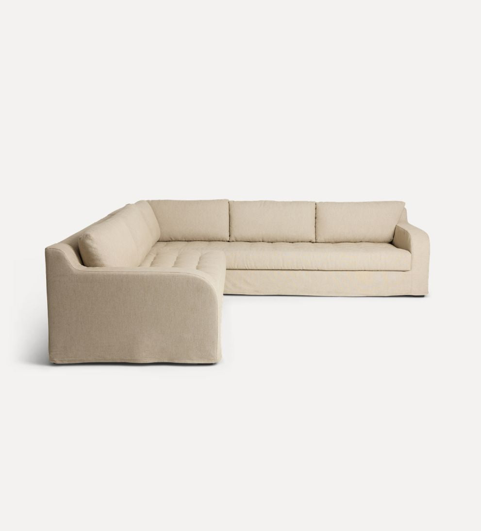 Avignon Custom Sectional - Dimensions: 121 L x 121 W x 34 H | Seat Height: 17 | Seat Depth: 25 | Arm Height: 33 | Arm Width: 7 | Weight: 391 lbsThe -…
