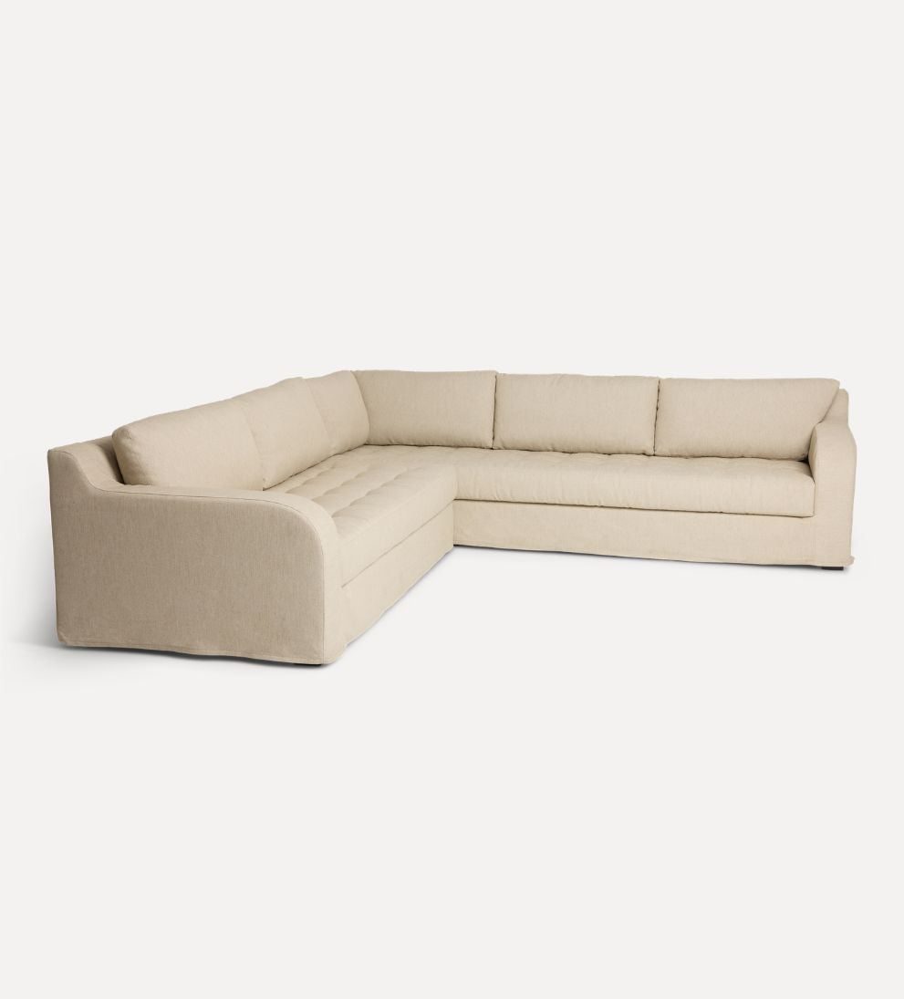 Avignon Custom Sectional - Dimensions: 121 L x 121 W x 34 H | Seat Height: 17 | Seat Depth: 25 | Arm Height: 33 | Arm Width: 7 | Weight: 391 lbsThe -…