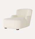 Avon Chaise Lounge in Sheepskin Natural - Overall Dimensions: 66 W x 30 D x 28 H | Seat Height: 17 | Seat Depth: 48The Avon Chaise Lounge in Sheepski…