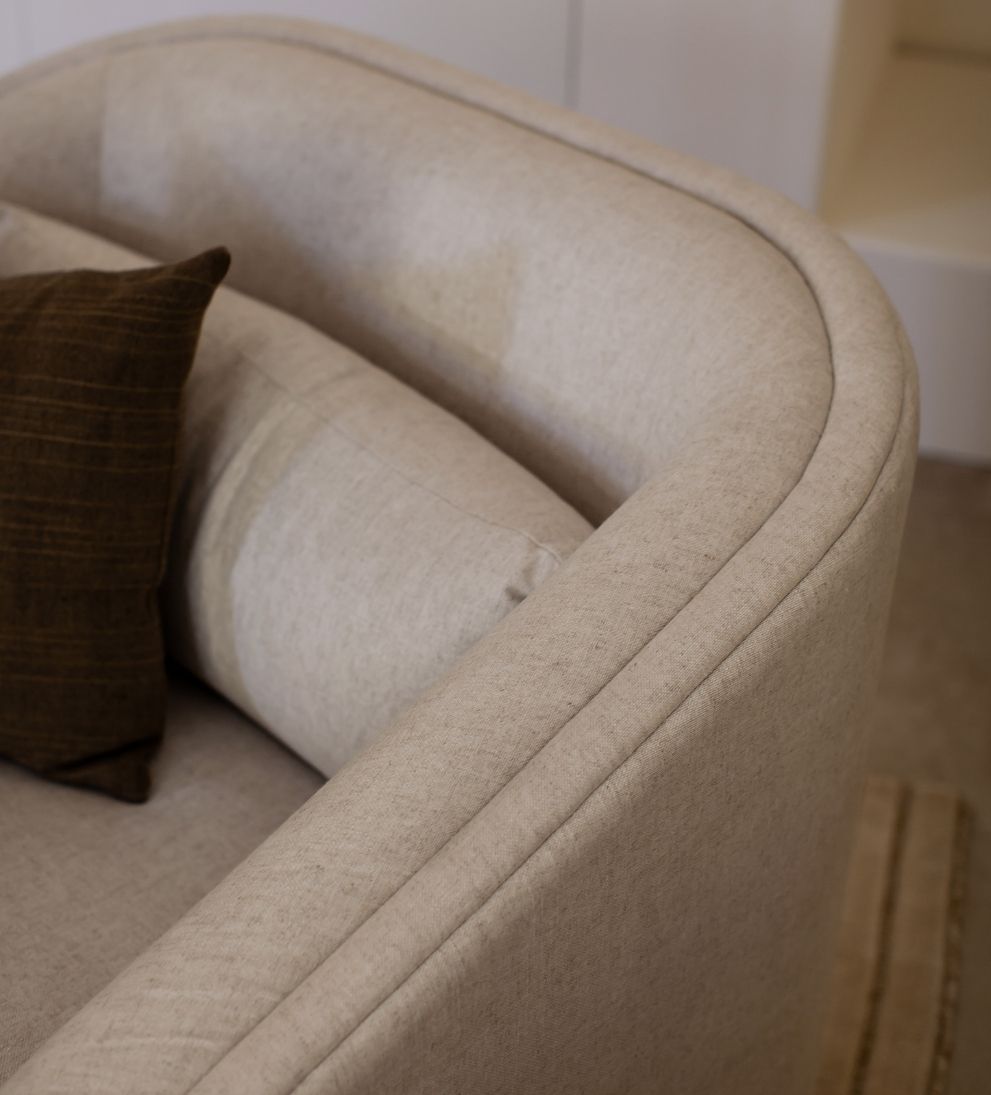 Brielle Custom Swivel Lounge Chair - Dimensions: 36 L ¡Á 39 W ¡Á 33 H | Seat Width: 27 | Seat Depth: 20.5 (with pillow)Seat Height: 18.25 | Back