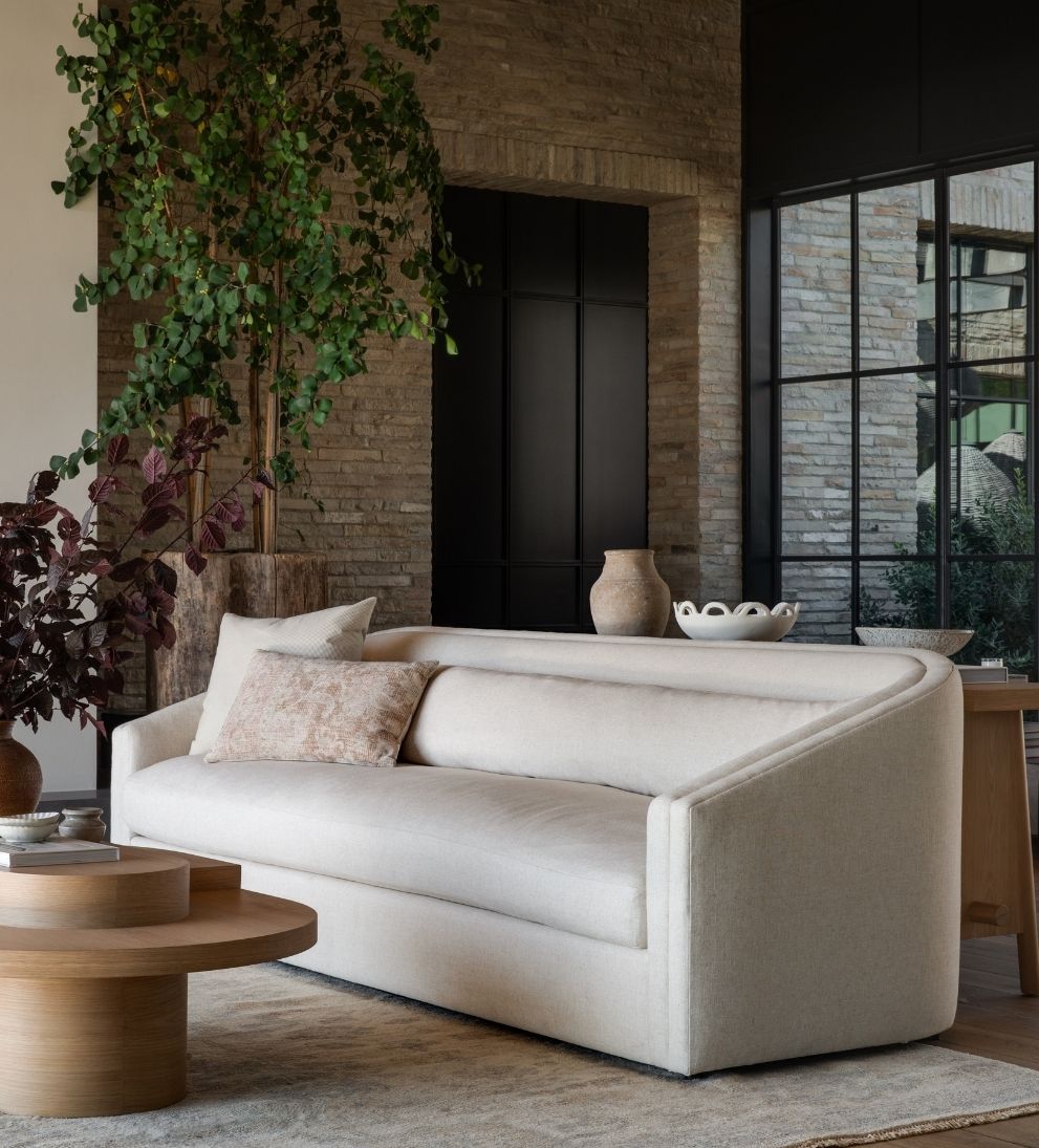 Brielle Custom 96 Sofa - Dimensions: 33 H x 36 W x 96 L | Seat Height: 18 |?Seat Depth: 22 |?Arm Height: 22 | Weight: 210 lbsYou'll be #sittinpretty