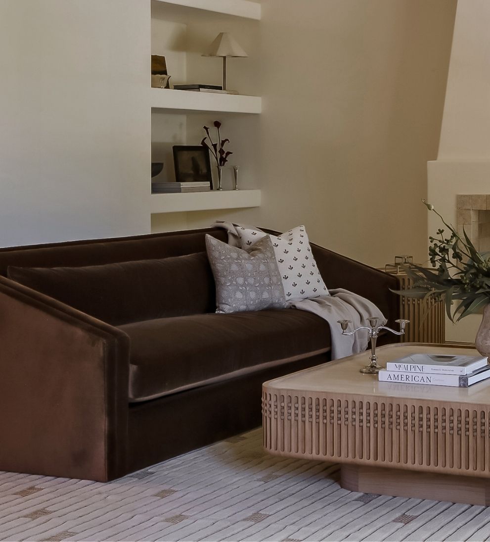 Brielle Custom Sofa - Dimensions: 33 H x 36 W x 84 L | Seat Height: 18 |?Seat Depth: 27 |?Arm Height: 22 | Weight: 220 lbsYou'll be #sittinpretty with