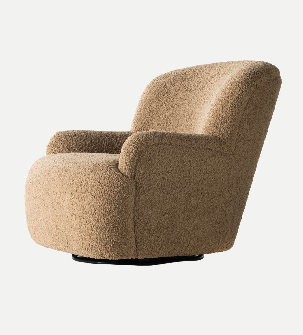 Burke Swivel Chair - Cozy doesn¡¯t even begin to describe this oversized swivel chair! - It features a high wing back and rolled arms in a - Cozy