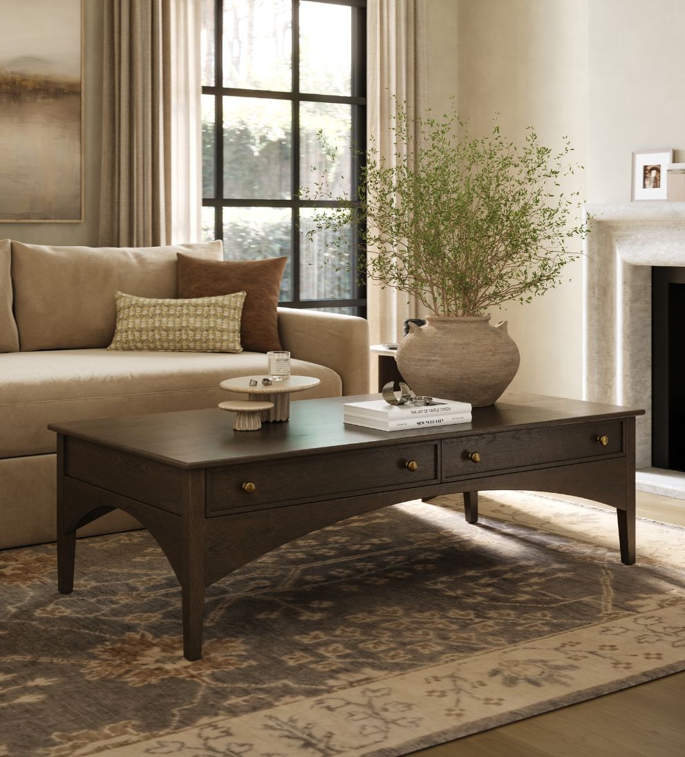 Cleo Coffee Table Espresso - Dimensions: 30 D x 60 W x 18 H | Weight: 97 lbsThe Cleo Coffee Table in espresso brings a moody, grounded energy to your…