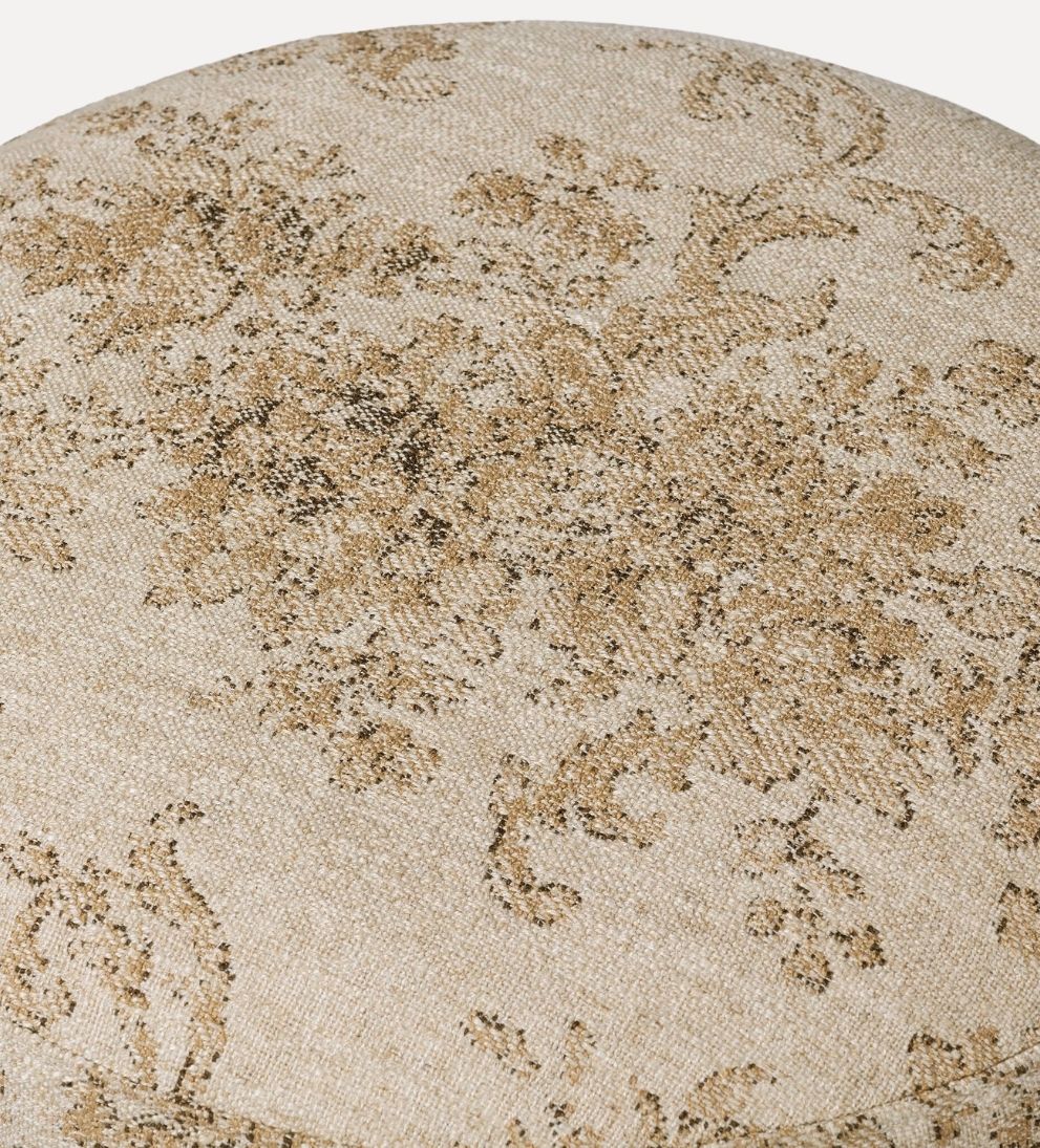 Corina Accent Stool – Sculptural Round Stool with Soft Silhouette, Versatile Extra Seating or Side Table, Compact Accent Piece for Any Room, 18"W x 18"D x 20"H