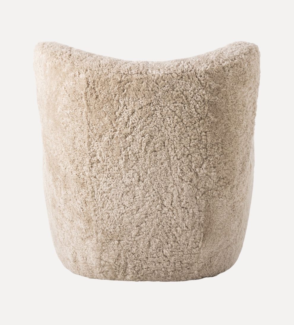 Elowen Chair in Beige Shearling - Overall Dimensions: 31 W x 35 D x 30 H | Seat Height: 18 | Seat Depth: 22 | Arm Height: 24 The Elowen Chair in Beig…
