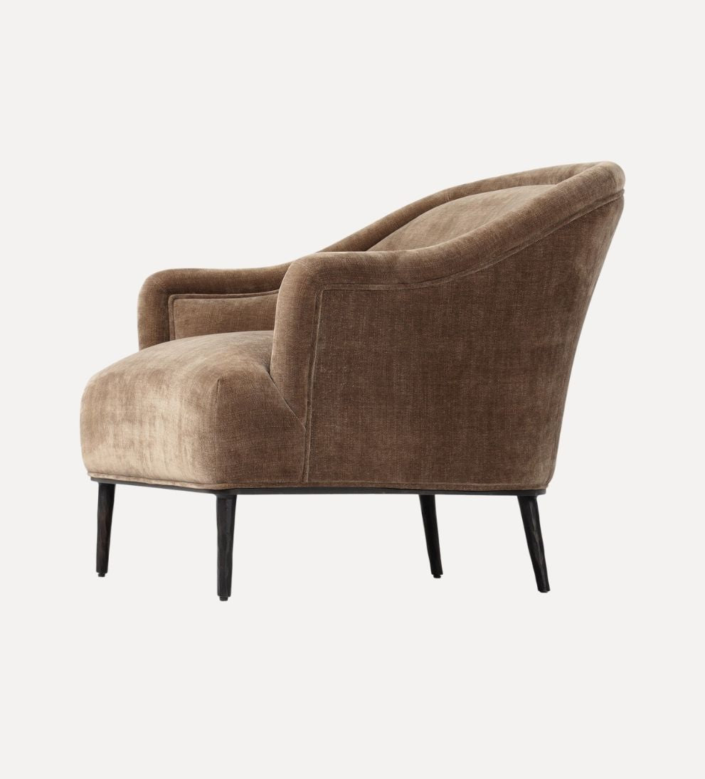 Evander Chair - Overall Dimensions: 32.25 W x 32.75 D x 30.25 H | Seat Height: 17 | Seat Depth: 22 | Arm Height from Floor: 22 The Evander Chair is