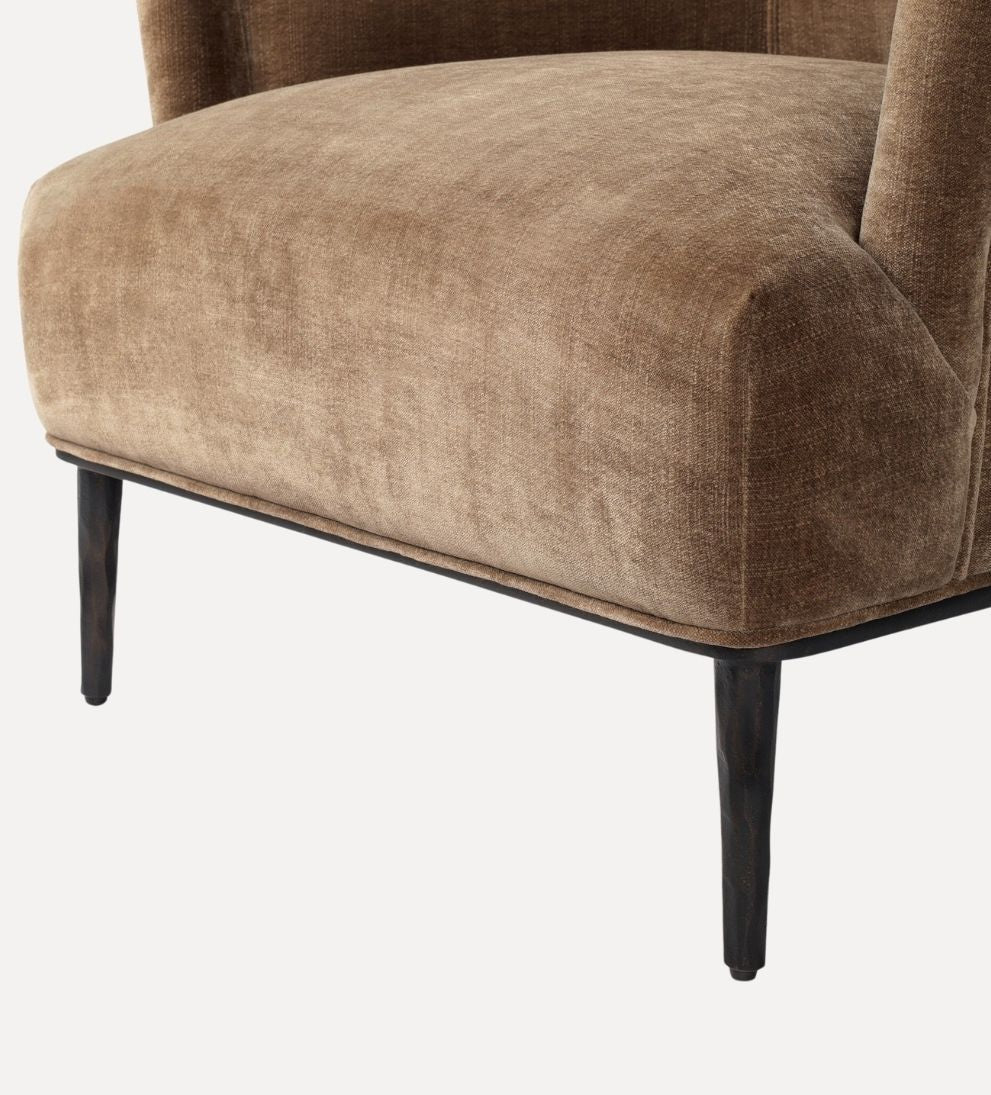 Evander Chair - Overall Dimensions: 32.25 W x 32.75 D x 30.25 H | Seat Height: 17 | Seat Depth: 22 | Arm Height from Floor: 22 The Evander Chair is