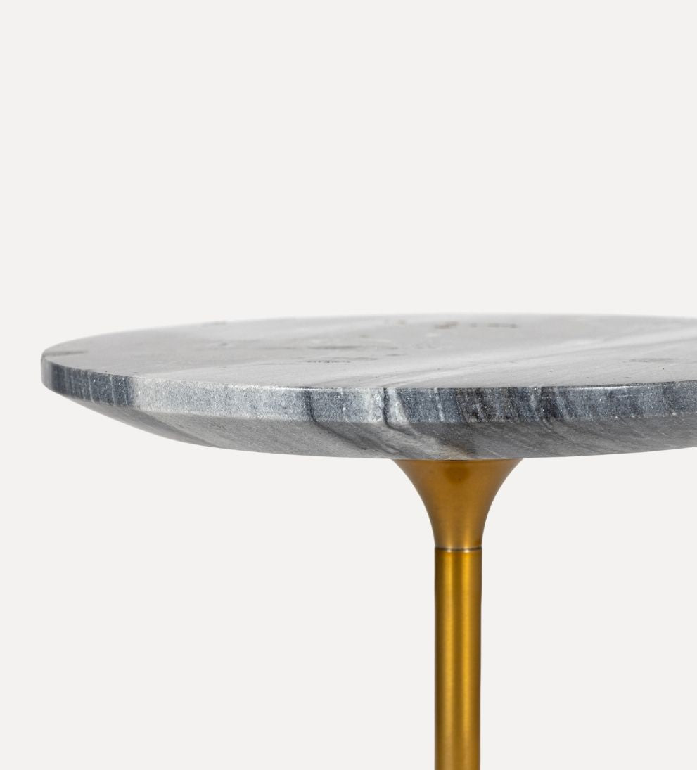 Madeline Drink Table - Black Marble - Dimensions: 9 L x 9 W x 20 HThe Madeline Drink Table in Black Marble is the moodier counterpart¡ªsleek