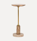 Table d'appoint Madeline – Marbre marron – Dimensions : 9 L x 9 l x 20 H. La table d'appoint Madeline en marbre marron est chaleureuse, stable et discrètement frappante.