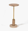 Madeline Drink Table - Brown Marble - Dimensions: 9 L x 9 W x 20 HThe Madeline Drink Table in Brown Marble leans warm, grounded, and quietly striking.