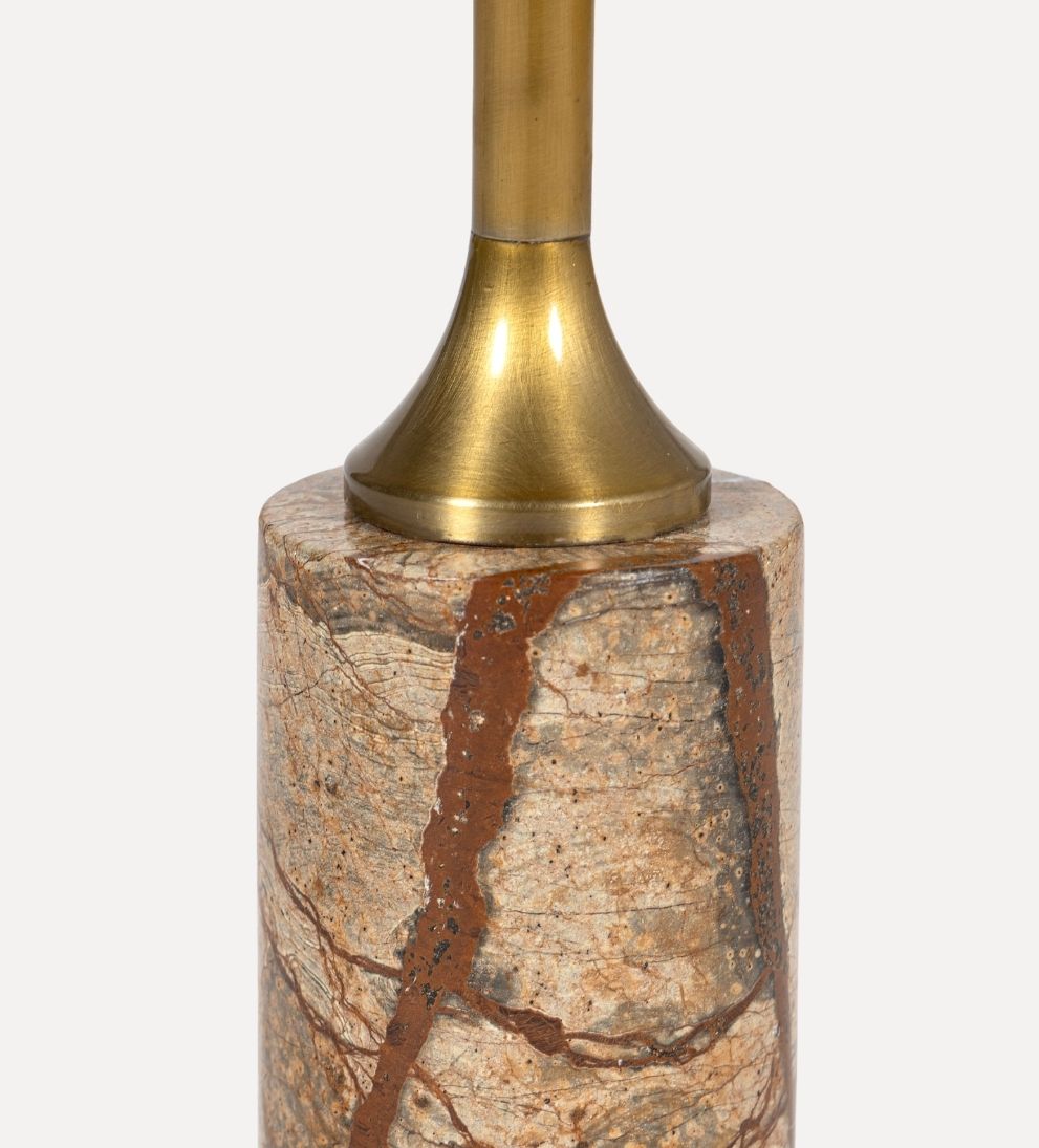 Madeline Drink Table - Brown Marble - Dimensions: 9 L x 9 W x 20 HThe Madeline Drink Table in Brown Marble leans warm, grounded, and quietly striking.