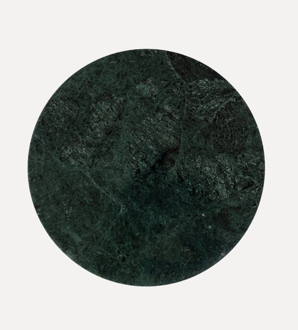 Madeline Drink Table - Green Marble - Dimensions: 9 L x 9 W x 20 HThe Madeline Drink Table in Green Marble brings a richer, more dramatic take to a