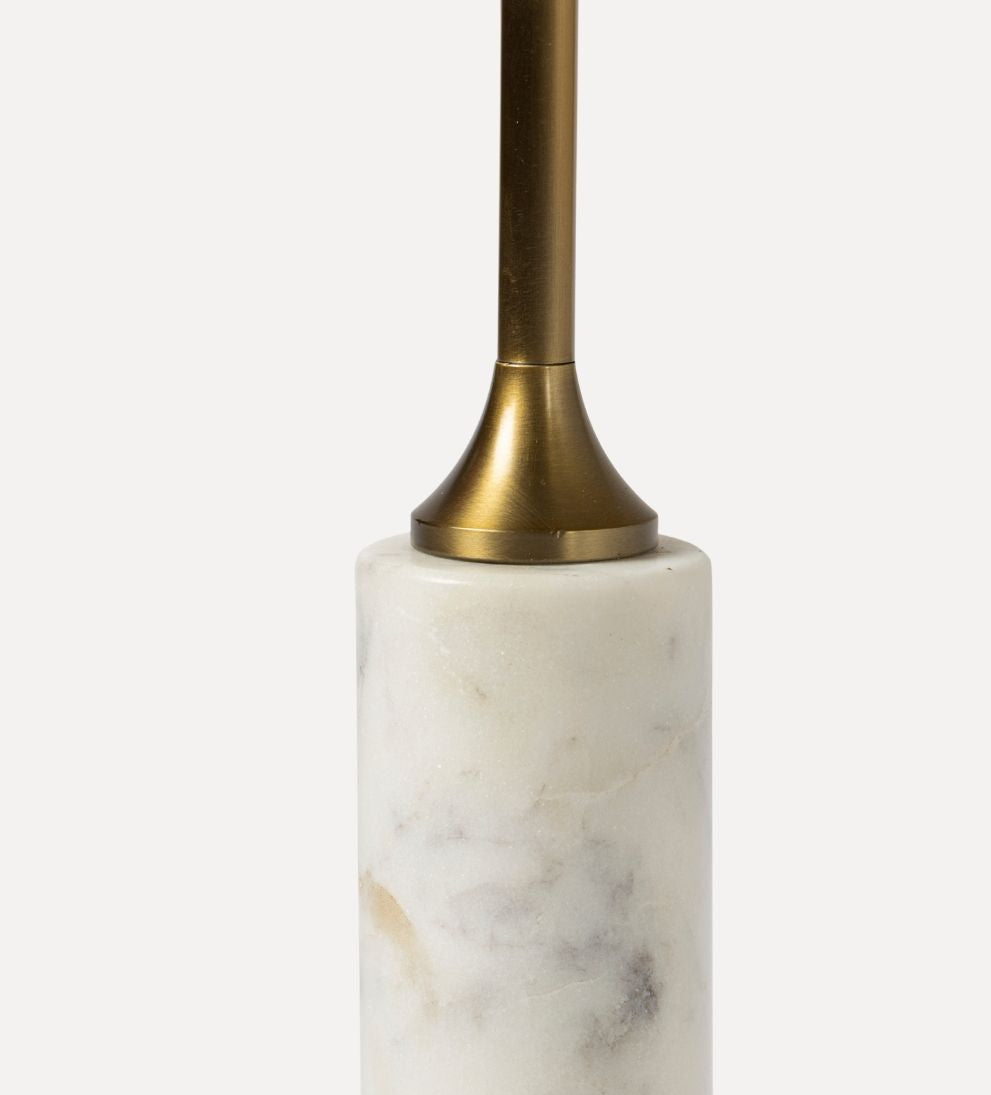 Madeline Drink table - White Marble - Dimensions: 9 L x 9 W x 20 HThe Madeline Drink Table is simplicity, refined. - With its clean lines, softly