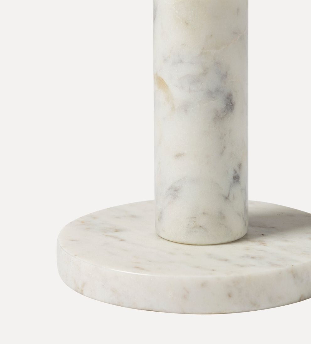 Madeline Drink table - White Marble - Dimensions: 9 L x 9 W x 20 HThe Madeline Drink Table is simplicity, refined. - With its clean lines, softly