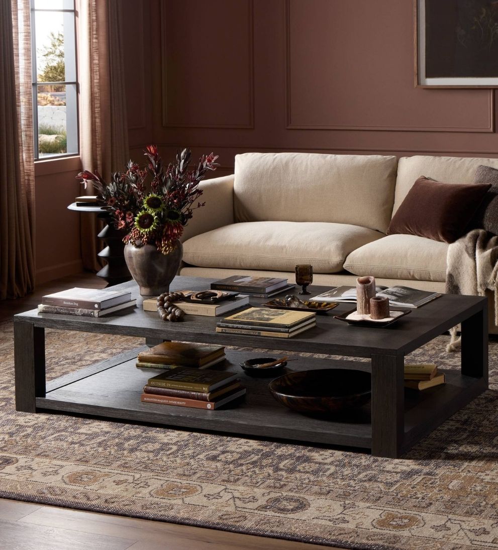 Hartford Coffee Table - Overall Dimensions: 54 W x 30 D x 16 H | Clearance from Floor: 1.18The Hartford Coffee Table is that rare mix of substantial