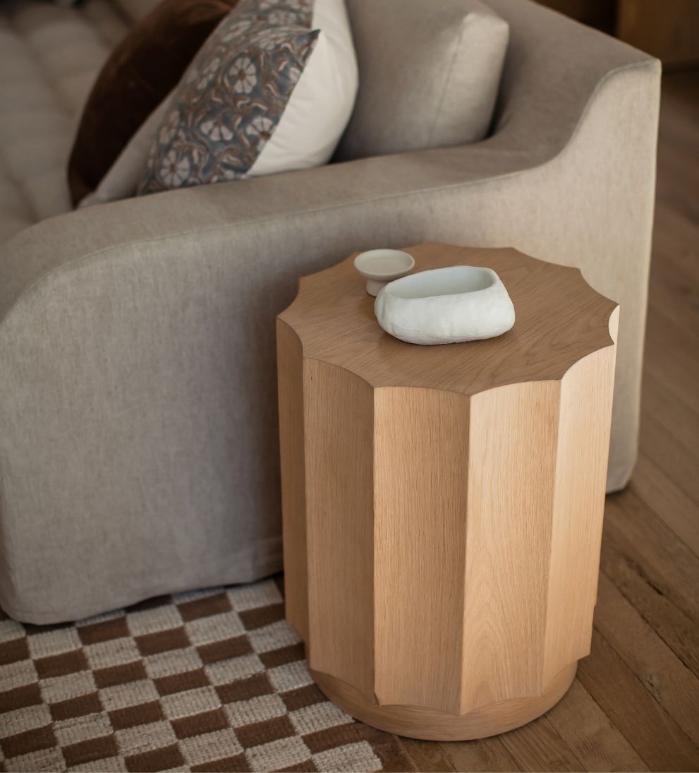 Henrietta Side Table - Dimensions: 18 L x 18 W x 22 H |?Weight: 46 lbsThe Henrietta Side Table is proof that small pieces can have serious presence.