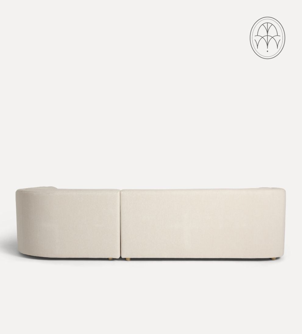 Holly Sculptural Sectional - Dimensions: 120 L x 42 D x 30¡± H | Chaise Length: 84 | Seat Height: 18 | Seat Depth: 29.5 | Arm Height: 30 | Arm Width