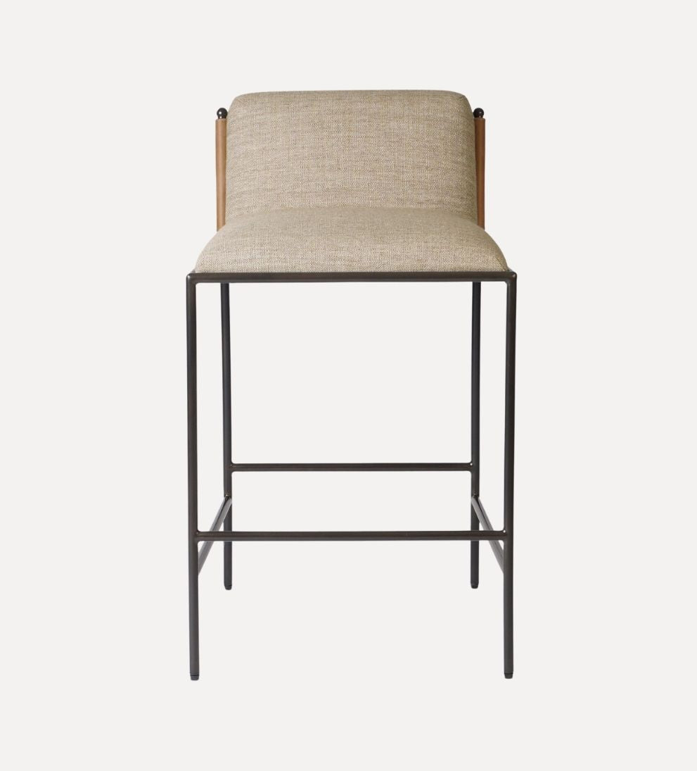 Iris Stool - Overall Dimensions: 19.5 W x 21.75 D x 34.25 H | Seat Back Height: 7 | Seat Depth: 16.8 | Seat Height: 27? - The Iris Stool is small in