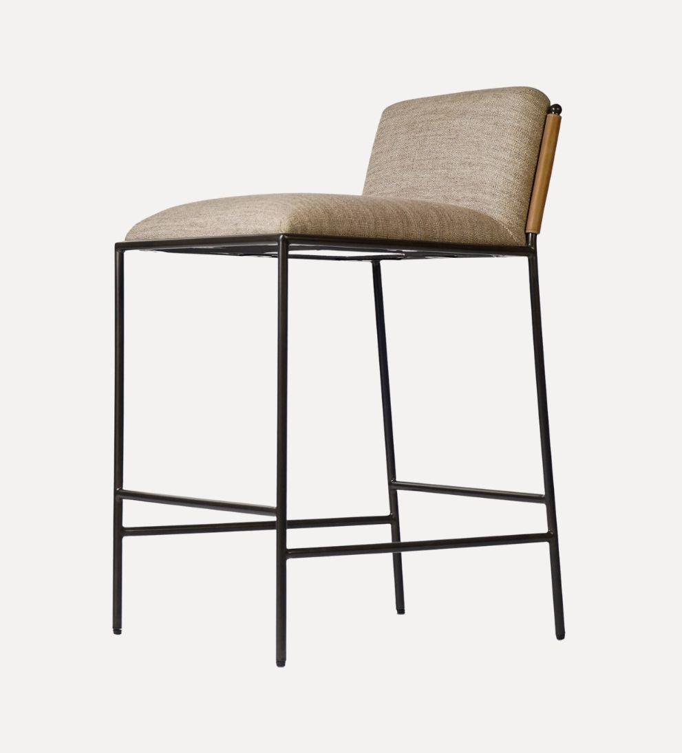 Iris Stool - Overall Dimensions: 19.5 W x 21.75 D x 34.25 H | Seat Back Height: 7 | Seat Depth: 16.8 | Seat Height: 27? - The Iris Stool is small in