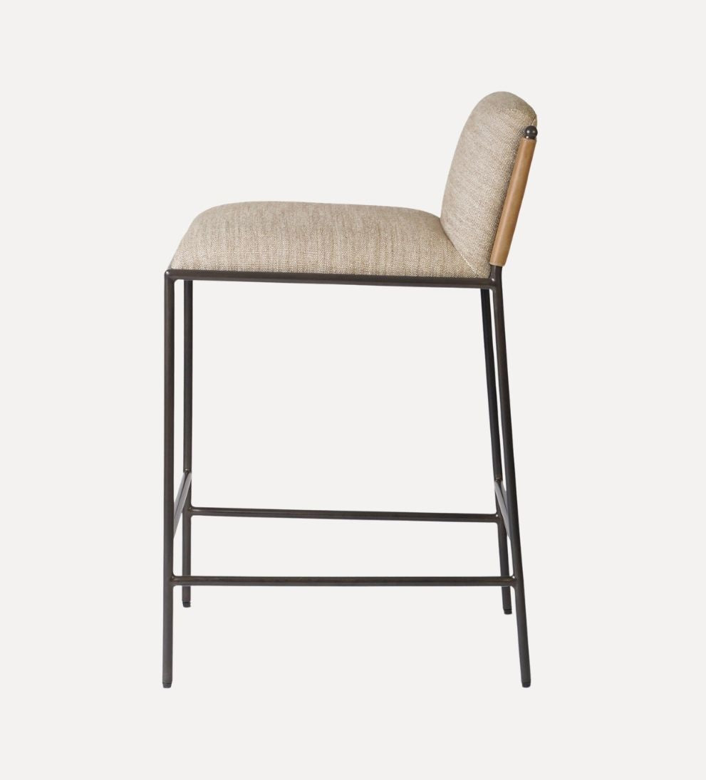 Iris Stool - Overall Dimensions: 19.5 W x 21.75 D x 34.25 H | Seat Back Height: 7 | Seat Depth: 16.8 | Seat Height: 27? - The Iris Stool is small in