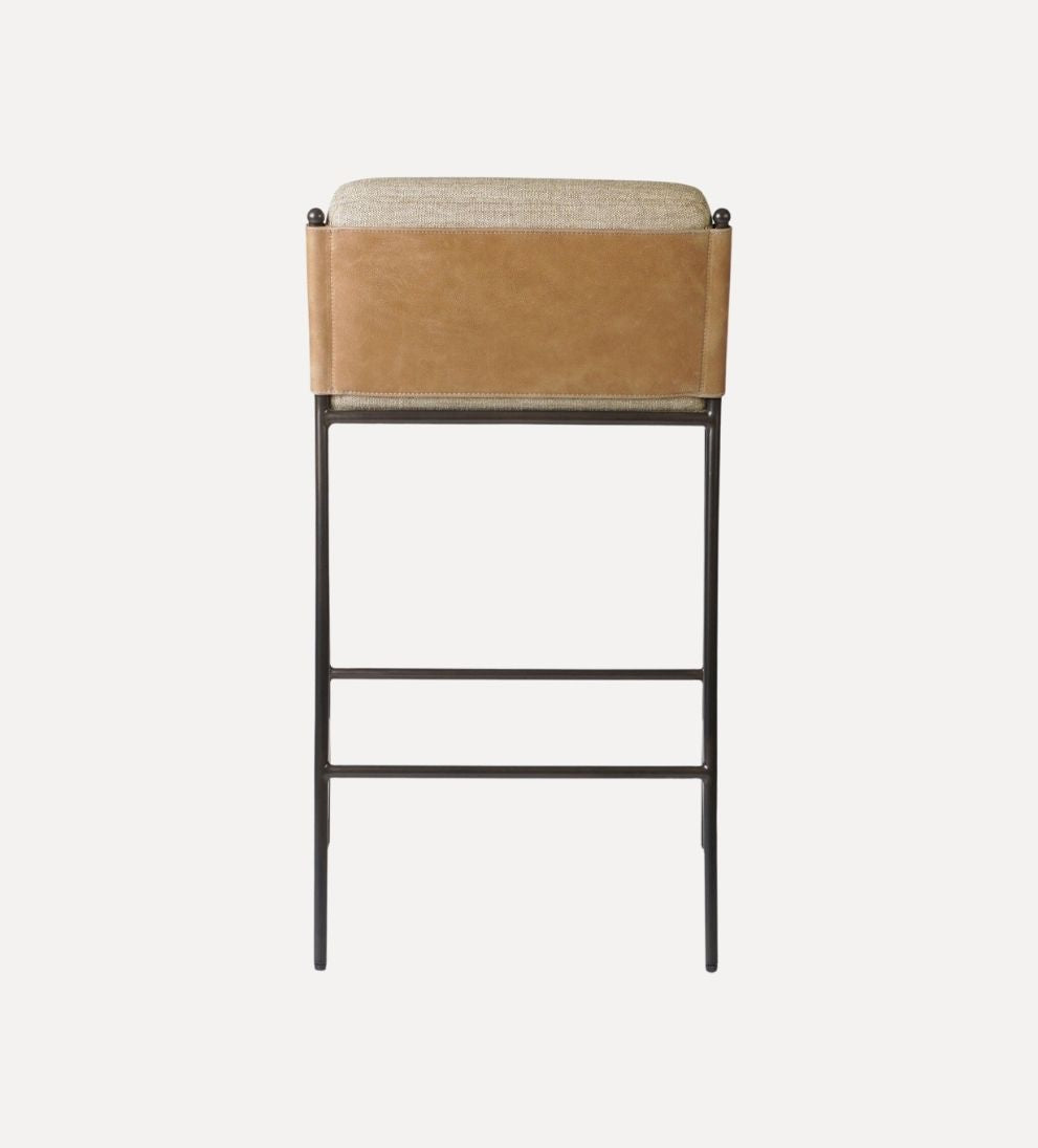 Iris Stool - Overall Dimensions: 19.5 W x 21.75 D x 34.25 H | Seat Back Height: 7 | Seat Depth: 16.8 | Seat Height: 27? - The Iris Stool is small in