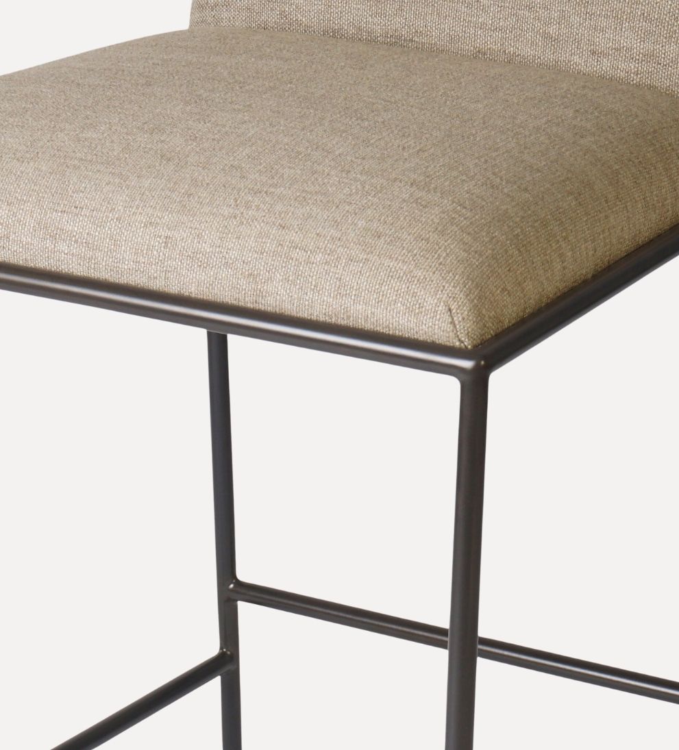 Iris Stool - Overall Dimensions: 19.5 W x 21.75 D x 34.25 H | Seat Back Height: 7 | Seat Depth: 16.8 | Seat Height: 27? - The Iris Stool is small in
