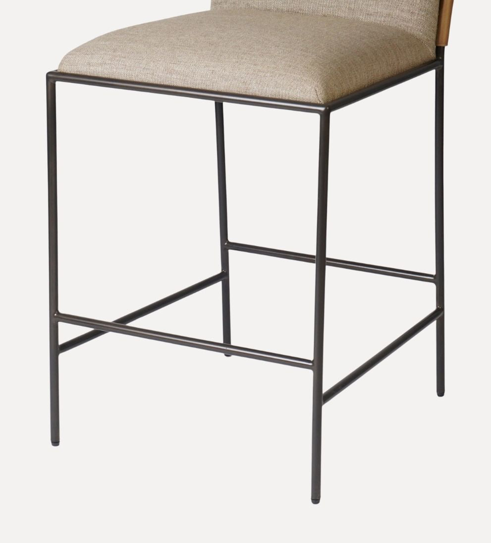 Iris Stool - Overall Dimensions: 19.5 W x 21.75 D x 34.25 H | Seat Back Height: 7 | Seat Depth: 16.8 | Seat Height: 27? - The Iris Stool is small in