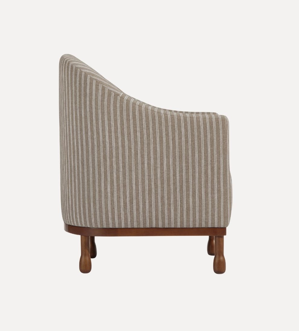 Kiernan Chair, Stripes - Dimensions: 27.32 W ¡Á 29.50 D ¡Á 36.50 H | Weight: 50 lbsThe Kiernan Chair is a captain's chair worth captaining.