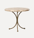 Lucian End Table in Fossil Marble - Overall Dimensions: 18 W x 18 D x 22 H The Lucian End Table in Fossil Marble is where natural material meets