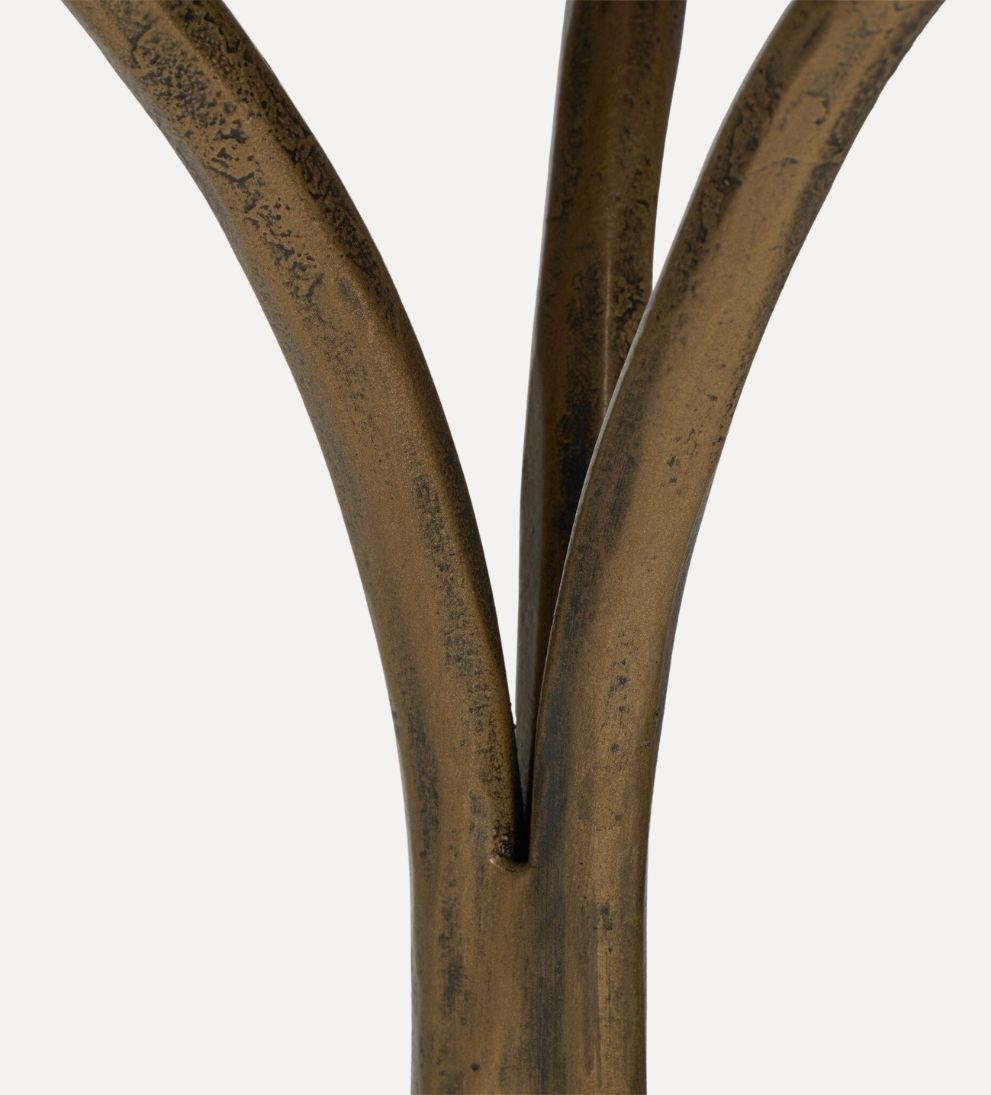 Lucian End Table in Fossil Marble - Overall Dimensions: 18 W x 18 D x 22 H The Lucian End Table in Fossil Marble is where natural material meets