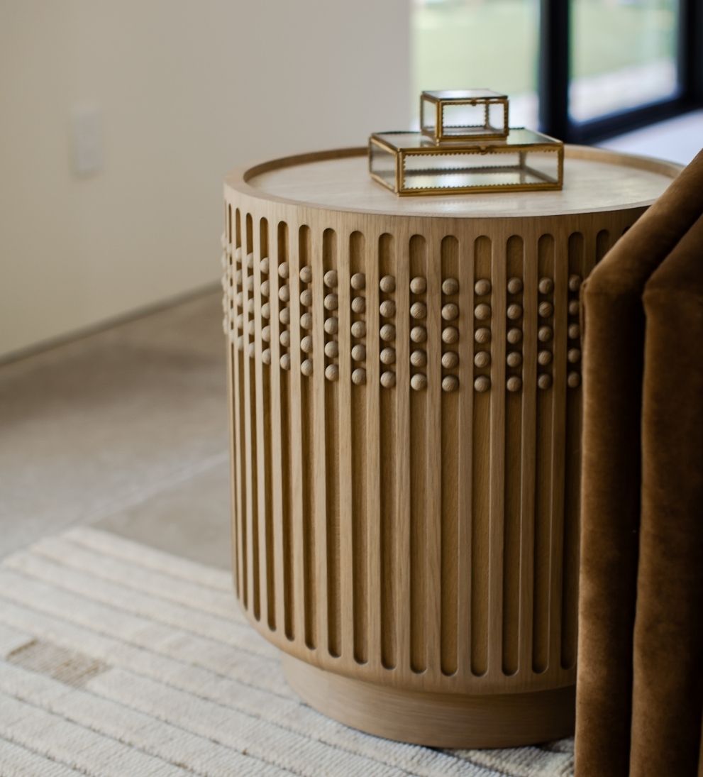 Menton Side Table - Dimensions: 20 L ¡Á 20 W ¡Á 22 H | Weight: 55 lbsDescription:Small in size, major in style. - The Menton Side Table is the quiet