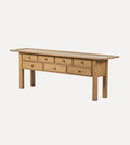 Mila Console Table – Sculptural Buffet with Softened Edges, Clean Lines, Light yet Grounded Design, Versatile Entryway or Living Space Storage, 60"W x 16"D x 30"H