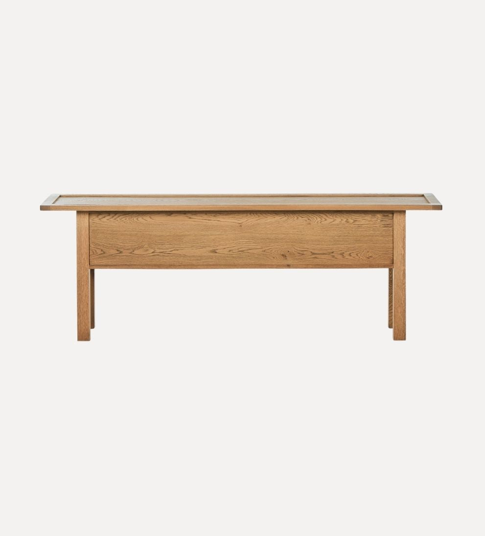 Mila Console Table – Sculptural Buffet with Softened Edges, Clean Lines, Light yet Grounded Design, Versatile Entryway or Living Space Storage, 60"W x 16"D x 30"H