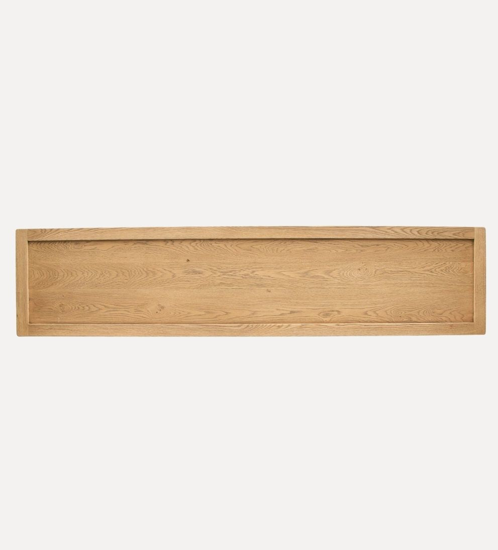 Mila Console Table – Sculptural Buffet with Softened Edges, Clean Lines, Light yet Grounded Design, Versatile Entryway or Living Space Storage, 60"W x 16"D x 30"H