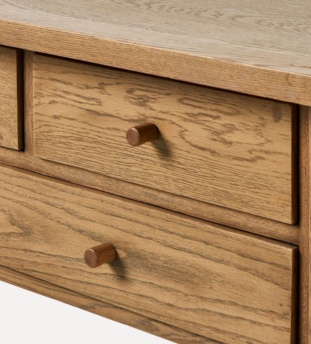 Mila Console Table – Sculptural Buffet with Softened Edges, Clean Lines, Light yet Grounded Design, Versatile Entryway or Living Space Storage, 60"W x 16"D x 30"H